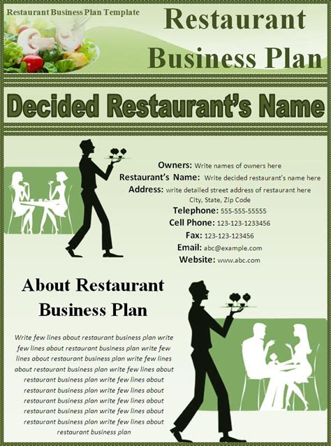 Healthy Restaurant Business Plan